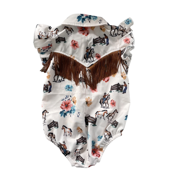 Shea Baby - Wholesale Bodysuit (Non-Footed) - Baby - Ranch Hand SS Pearl Snap Onesie, Size 0-2T 2