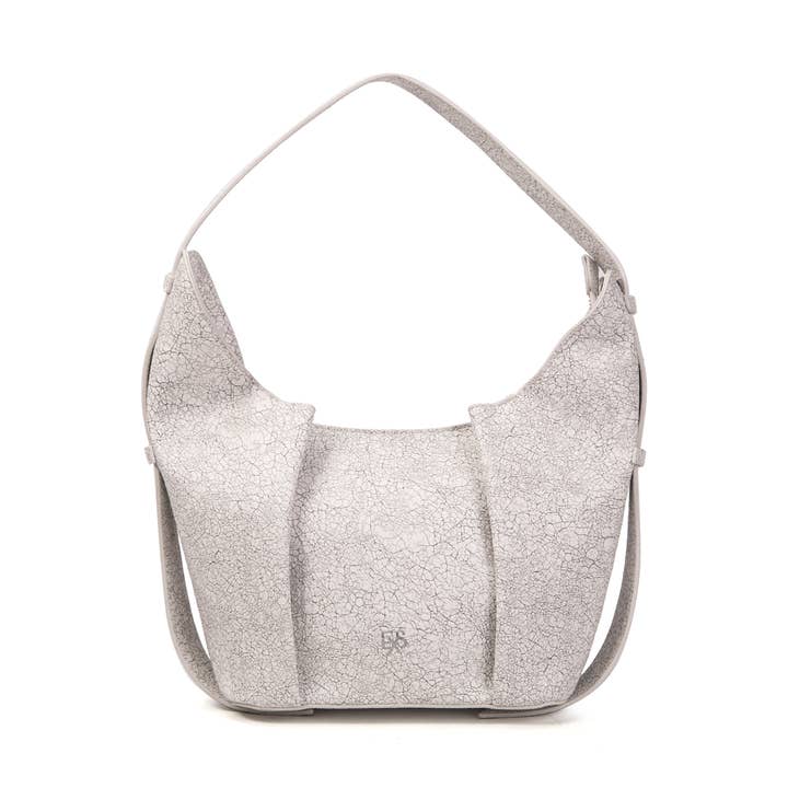 Off-white Marte vegan leather shoulder bag for wholesale by Excess Paris