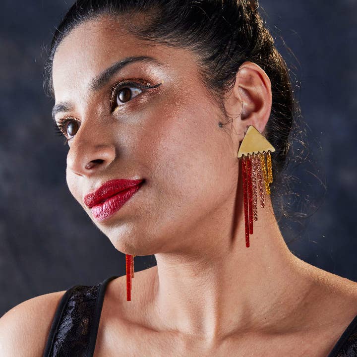 SPICY CHIMES Gold Clip-on + Stud Earrings for wholesale by MAINE+MARA