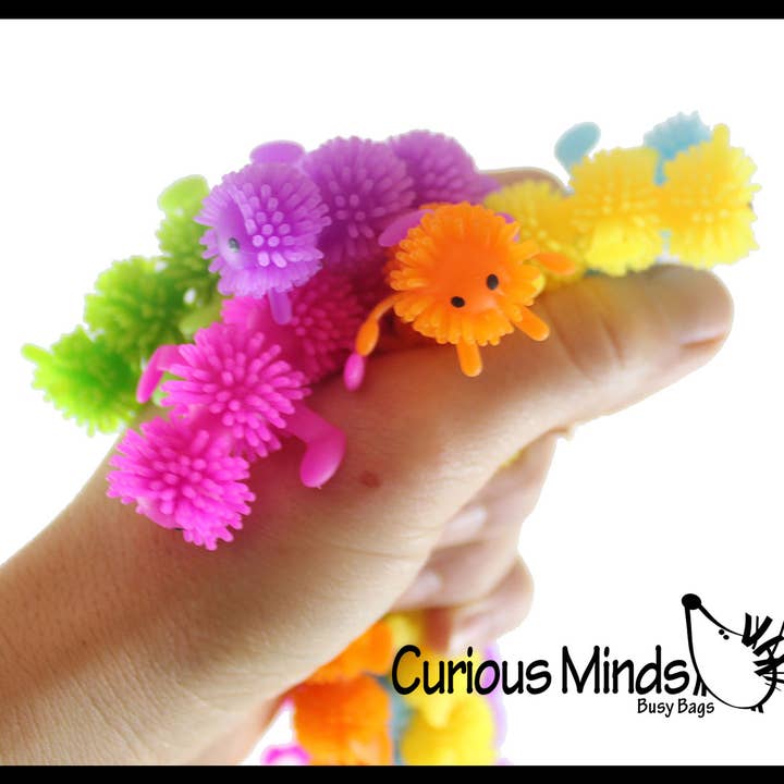 Curious Minds Toys – wholesale Fidget Toy - Barn – 1 stretchiga Caterpillar Animal Puffer stretchiga nudelleksaker -3