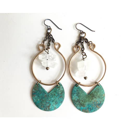 Crystal Cascade Earrings for wholesale by ssd jewelry