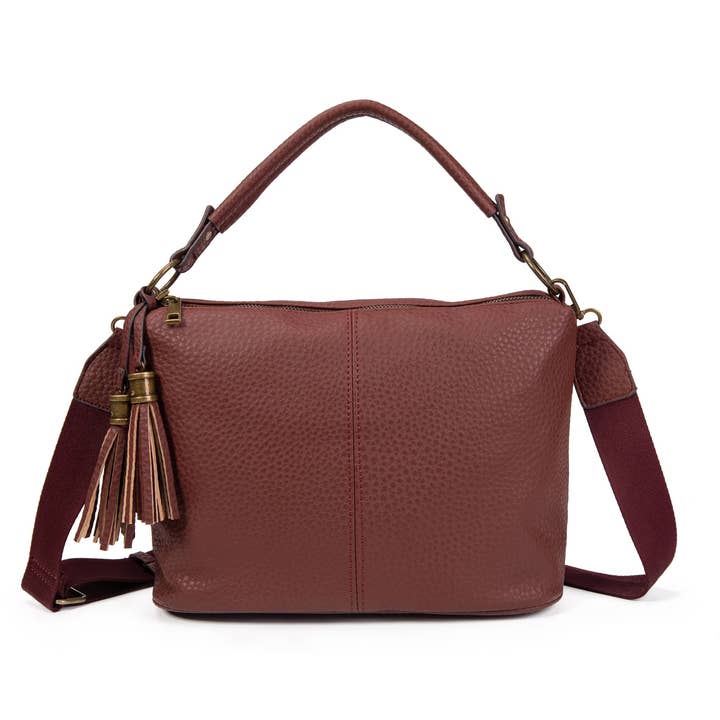 SWEET MAGIC – Großhandel Satchel – Damen – KUNSTLEDER-SCHULTERTASCHE MIT GRIFF