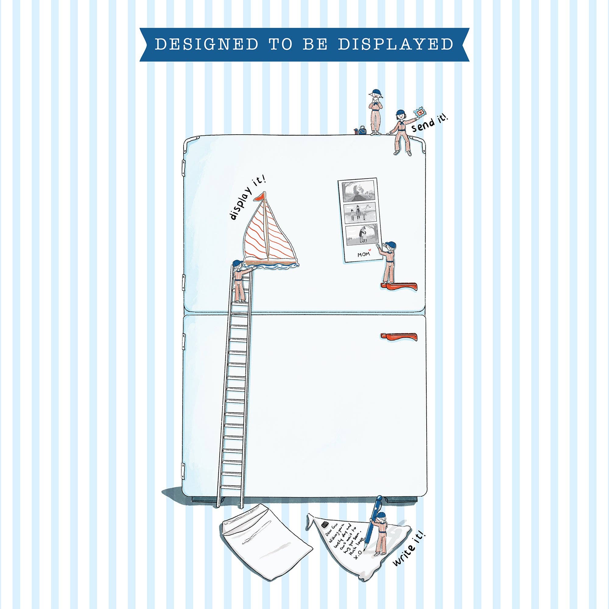 Ramus & Co. - Wholesale Everyday Greeting Card - Golden Dog Ski Gondola Fridge Card4