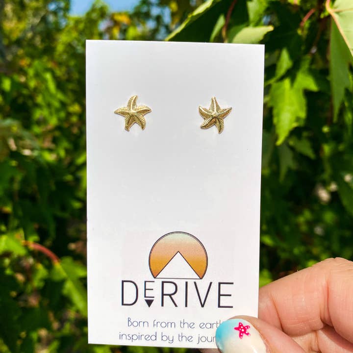 Starfish Stud Earrings for wholesale by Derive Jewelry