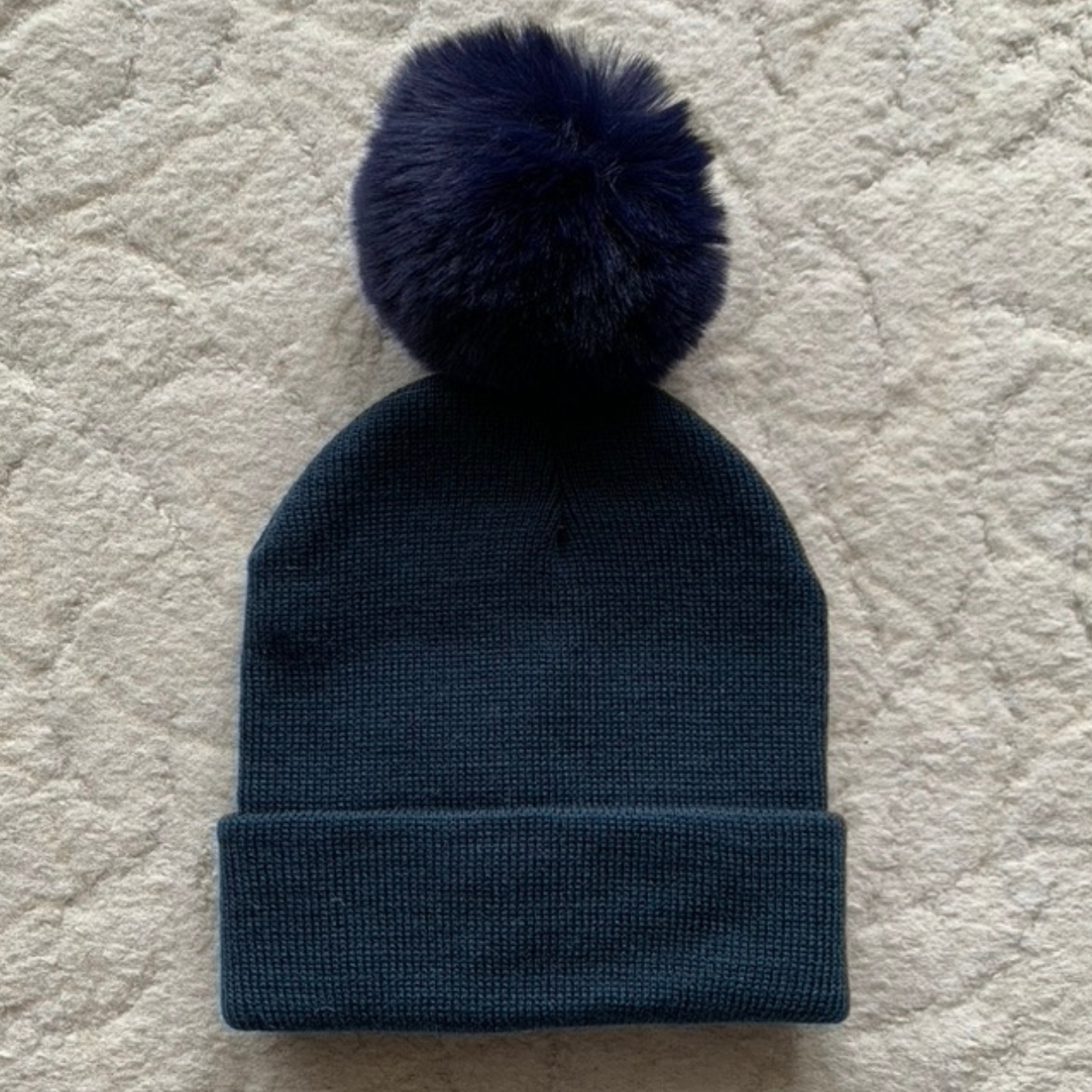 Himmelberg Baby - Wholesale Beanie - Kids - Single Pom Pom Baby/Kid's Navy Beanie Hat, 0 to 8 Years2