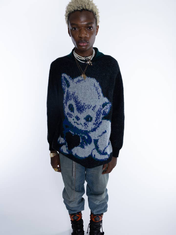 Meow Jumper for wholesale by Samudāy Studios