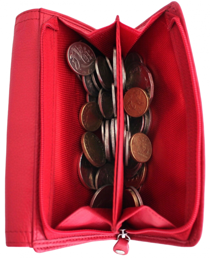 hide & chic – Engroshandel Tegnebog - Dame – RFID pung i fuldnarvet koskindslæder. Sort, brun, blå eller rød. Stil nr. 21004 Hide & Chic25