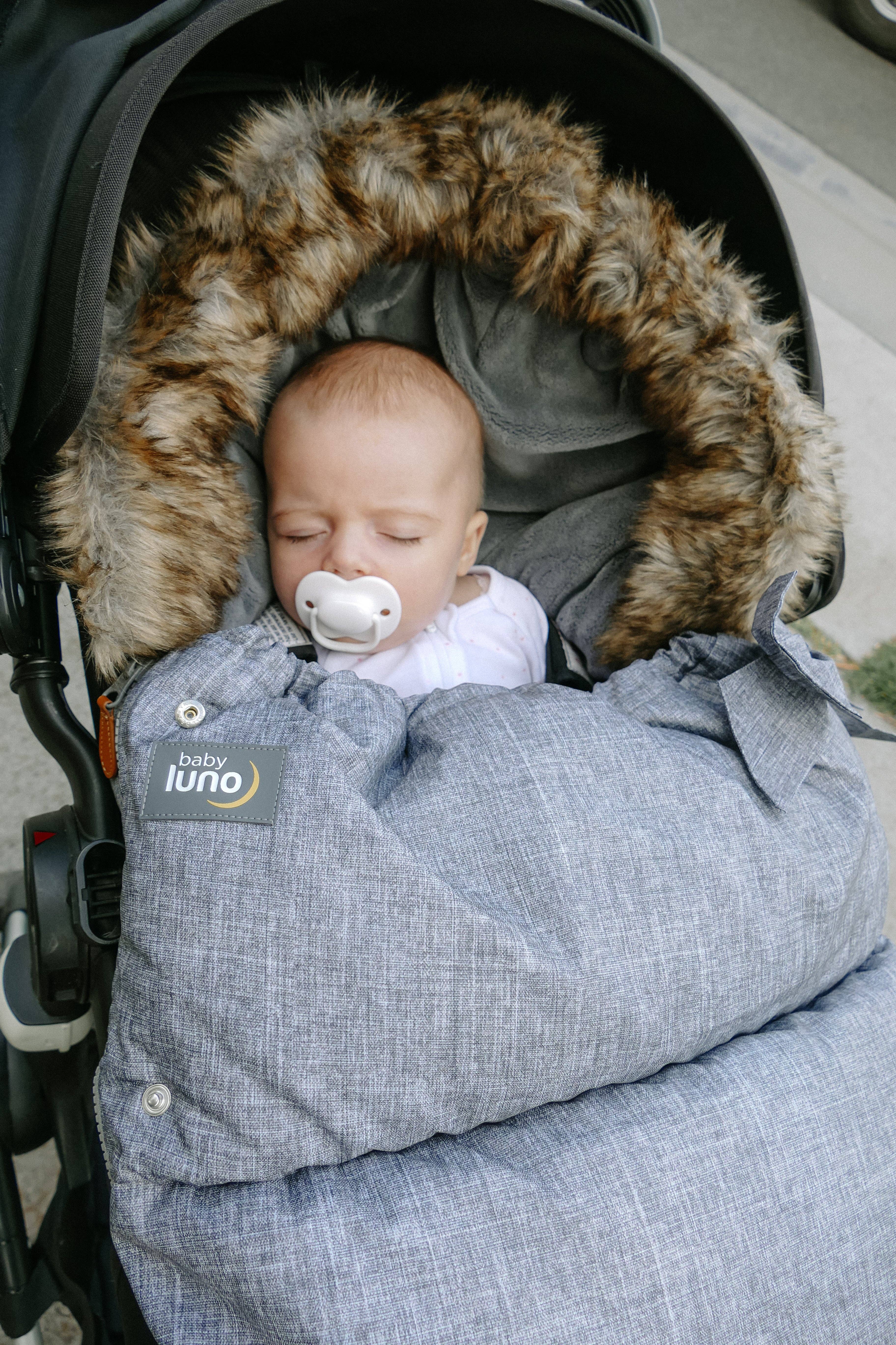 baby luno - Wholesale Pram cover/accessory - baby luno Nordic Footmuff Pram Liner - Chic Grey7