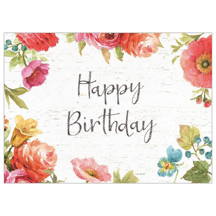 Carte d'anniversaire - Fleurs champêtres pour la vente par Legacy