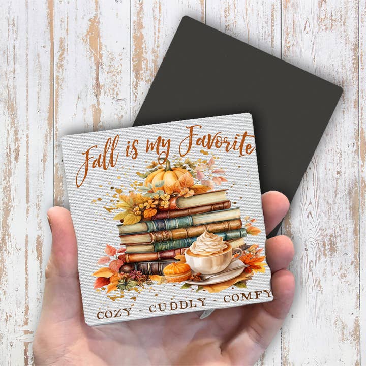 Fall is My Favorite Cozy Cuddly Magnet Fridge for wholesale by Avery Lane Gifts
