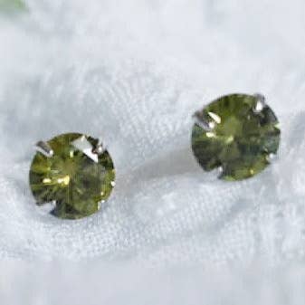 Piedra de nacimiento de agosto: Pendientes de cristal Swarovski verde claro para venta al por mayor de SYMBOLOGY JEWELLERY