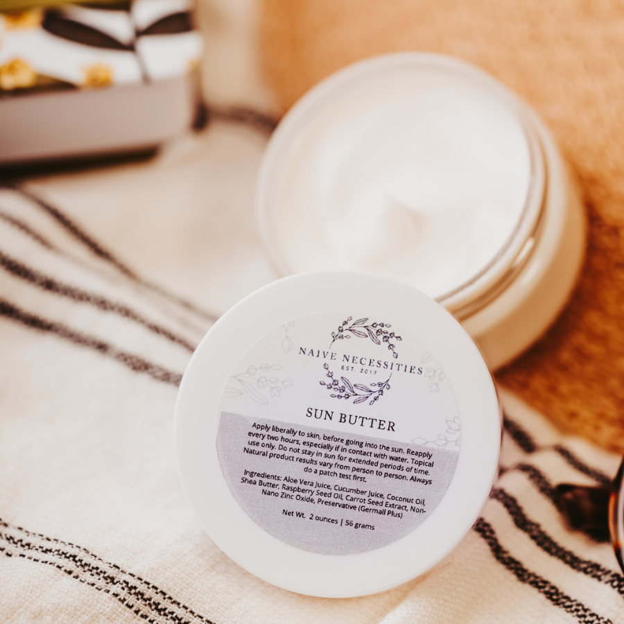 Naive Necessities - Wholesale Sunscreen - Sun Butter (SPF) - All Natural Sunscreen0