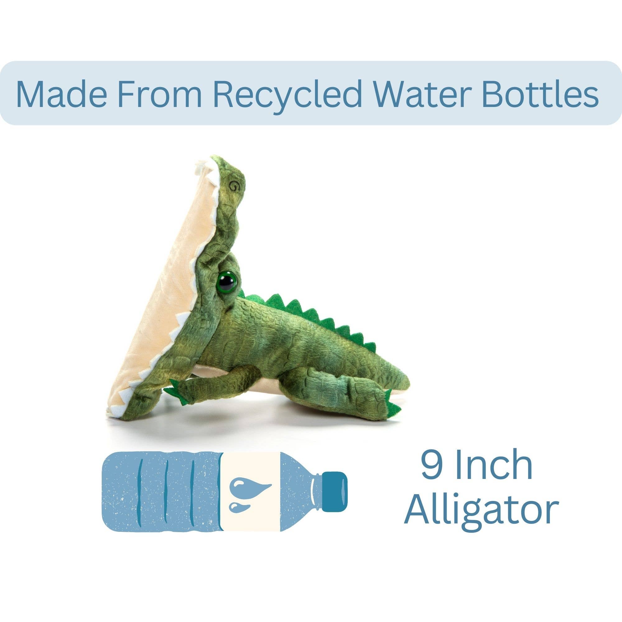 The Petting Zoo - Vendita all'ingrosso Giocattolo classico - Bambini - Braccialetto Schiaffo Peluche Gator da 10" (23cm) Slapstix3