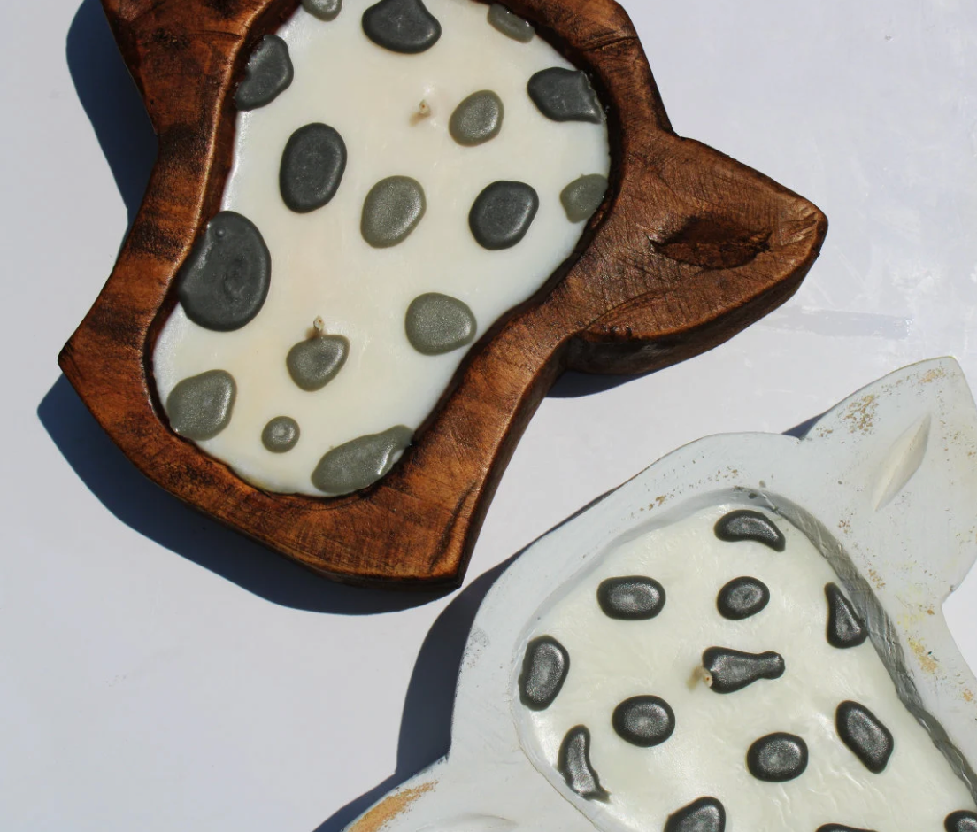 Val Viola Candles - Wholesale Jar/Filled Candle - Brown Cow Head Dough Bowl Soy Wax Candle2