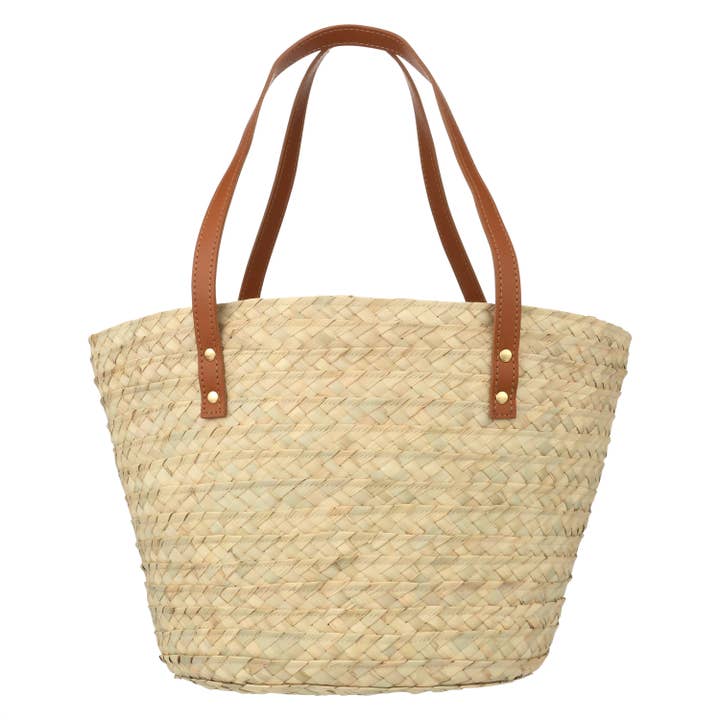 Handwoven Straw Tote for wholesale by Milly Kate