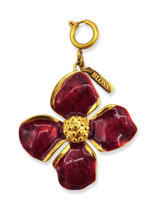Hängeblomma Form Merlot Röd för wholesale av BLOSS Jewelry
