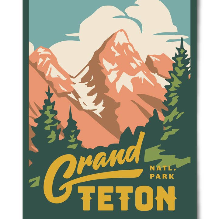 Grand Teton Overlook - 12x16 Poster for wholesale by The Landmark Project