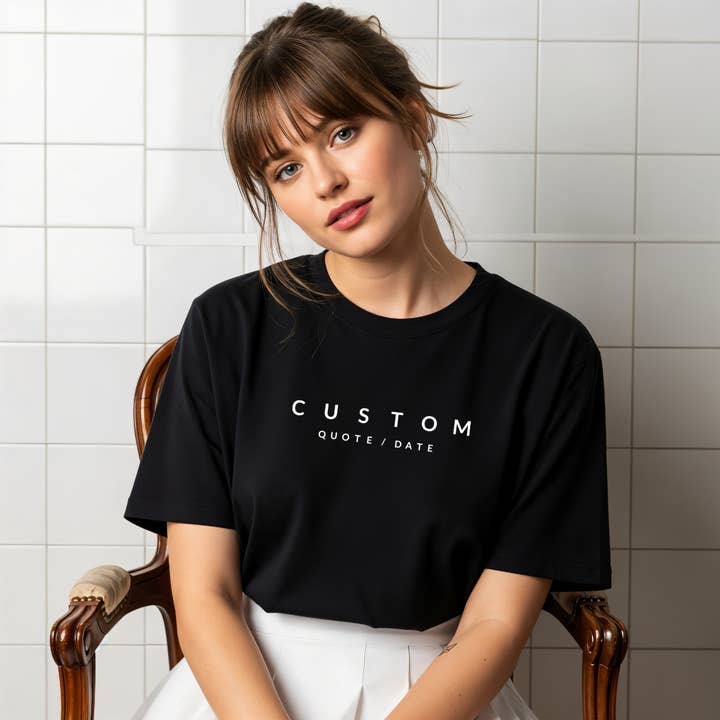 Typically Vulgar - Wholesale Screen Printed T-Shirt - Unisex - Custom TEXT Shirt // Bella Canvas, One-Sided Print60