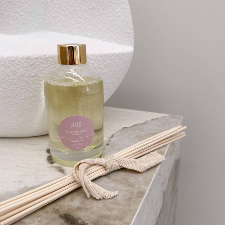 LUXX - Black Raspberry & Vanilla Reed Diffuser for wholesale by Habitat Candle Co