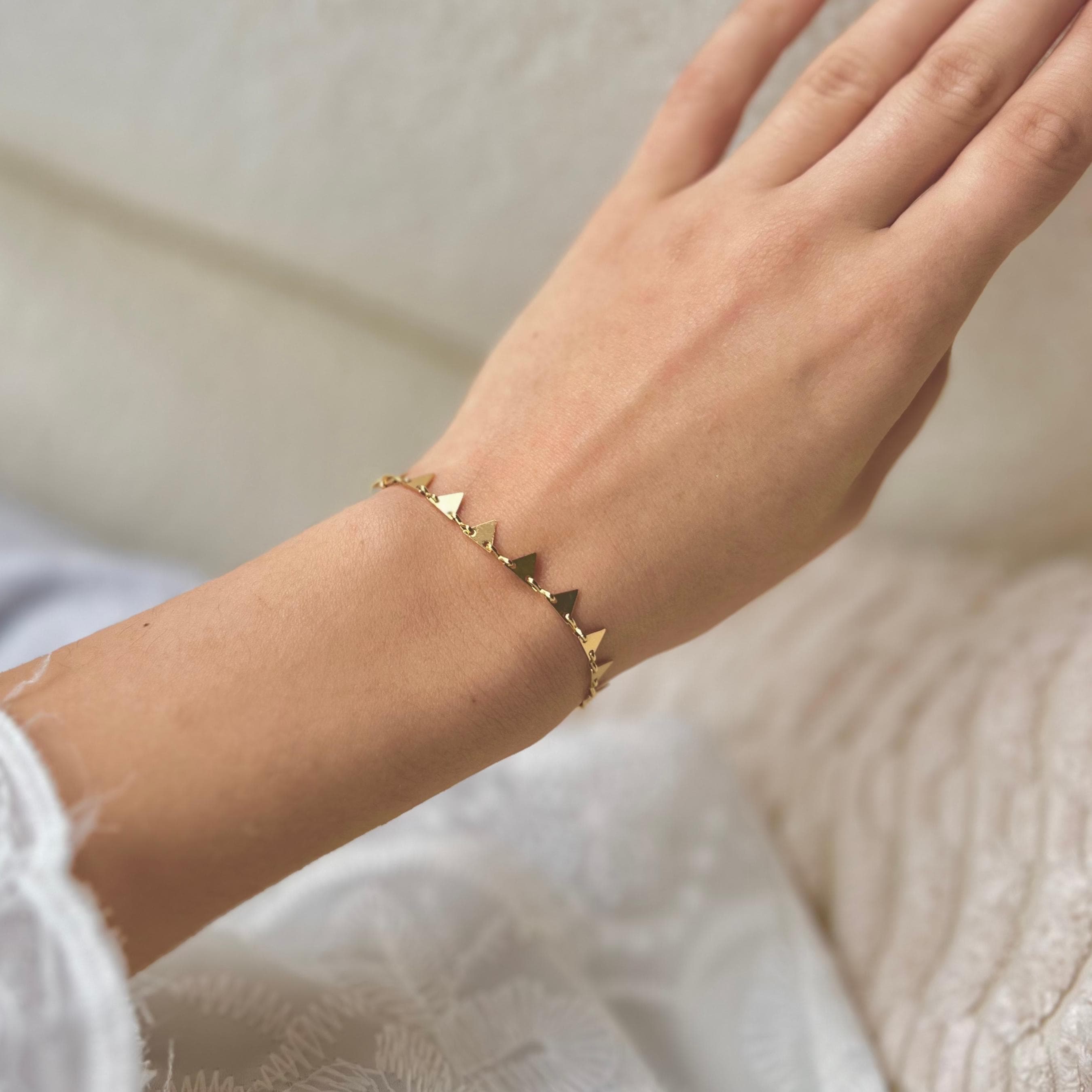 Rossie Jewellery – wholesale Charm/dangle bracelet – Gold Charm Bracelet, Gold filled Chain Bracelet4