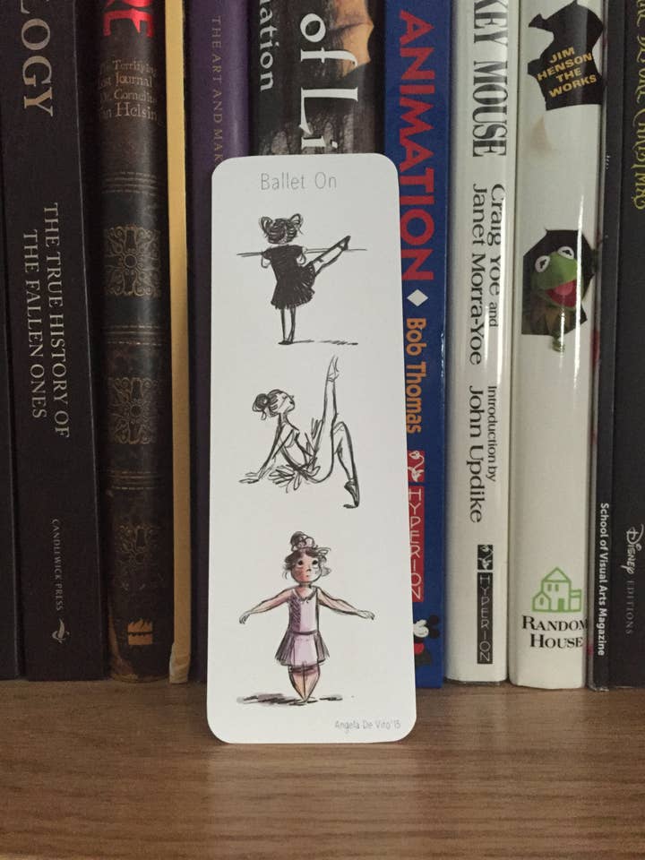 Little Ballerina Bookmark for wholesale by Angelaanimates