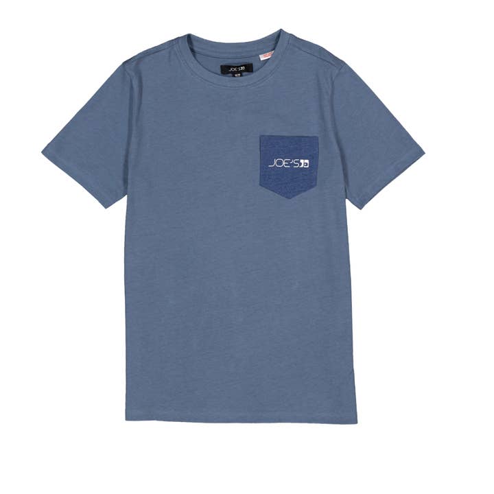 CAMISETA DE NIÑO CON LOGO EN CONTRASTE Y BOLSILLO M/C para venta al por mayor de JOE'S JEANS - KIDS