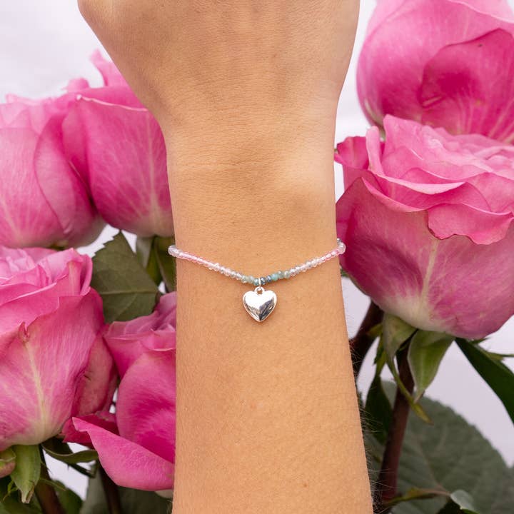 Lotus and Luna - Wholesale Beaded Bracelet - "Love You Most" Goddess Bracelet (Silver)