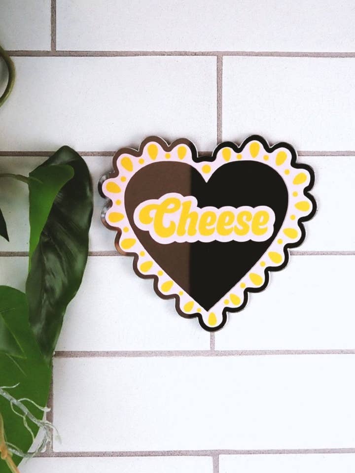 I Heart Cheese Spiegel für den Großhandel von Printed Weird