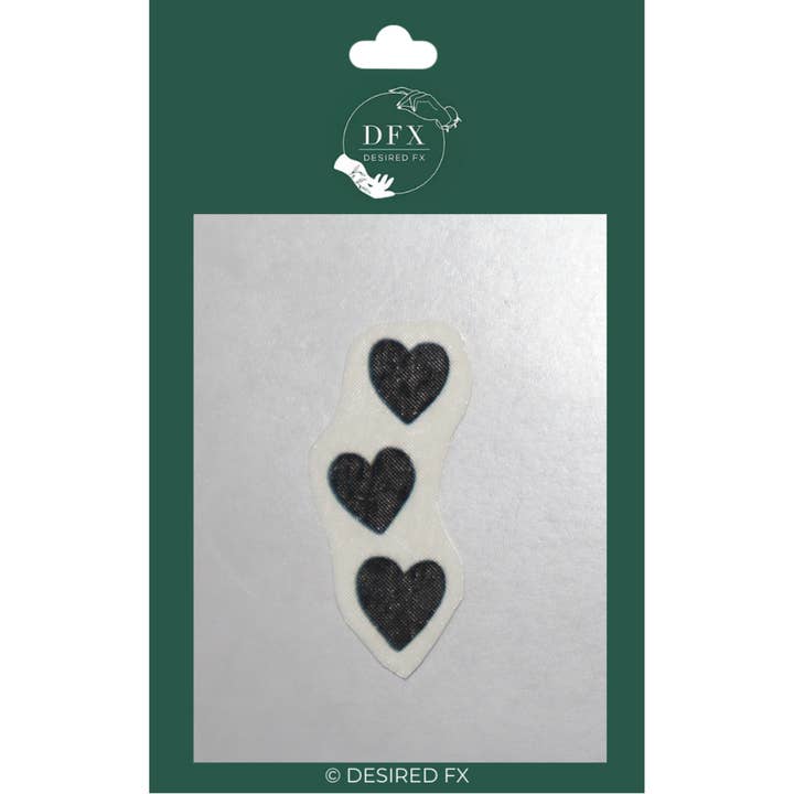 DESIRED FX – wholesale Tillfällig tatuering – TRE HJÄRTAN TATUERING