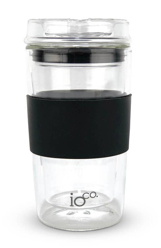 IOco Gift Designers - Wholesale Insulated mug/tumbler - IOco 12oz Reusable Glass Coffee Travel Cup1