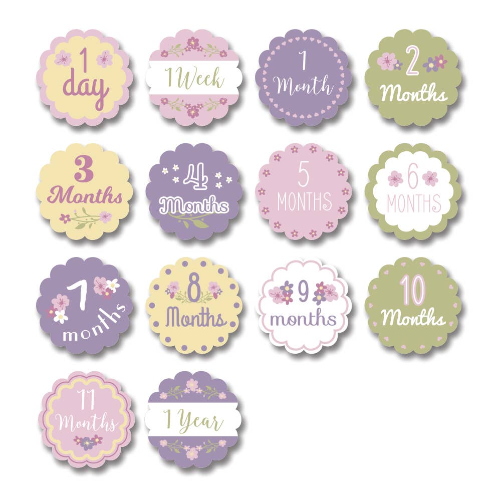 Lulujo Baby – wholesale Milestone art/keepsake – Child & baby – Baby’s 1st Year Swaddle & Milestone Card Gift Set - Lovely3