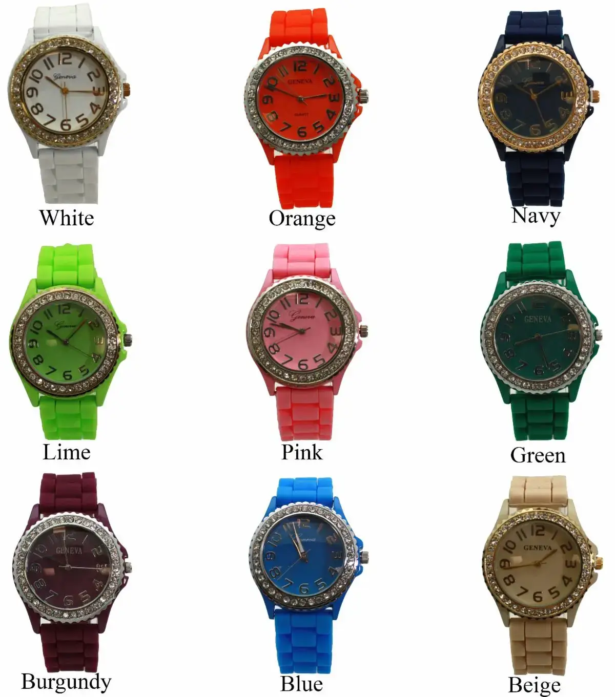 Time World USA - Wholesale Wrist Watch - Women's - Silicone Band Watch - SKU 55731