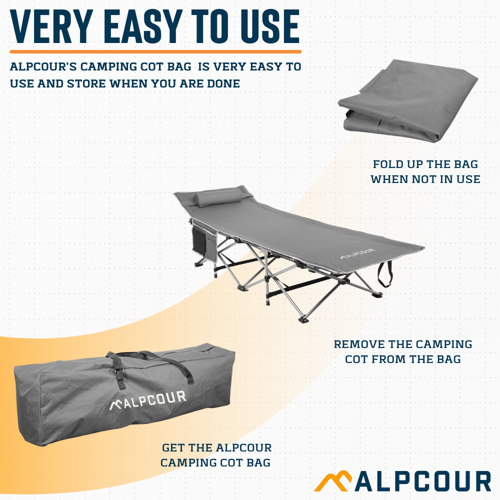 Alpcour - Wholesale Sporting Accessories - Alpcour Heavy Duty Camping Cot Bag3