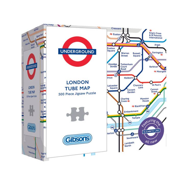 TfL London Tube Map 500 Piece Jigsaw Puzzle for wholesale by Gibsons Games Ltd