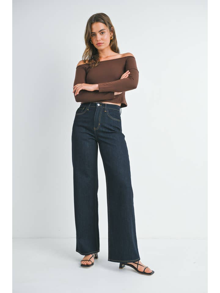 JUST BLACK DENIM - Wholesale Jeans - Women's - BP453J - SUP - Relaxed Wide Leg