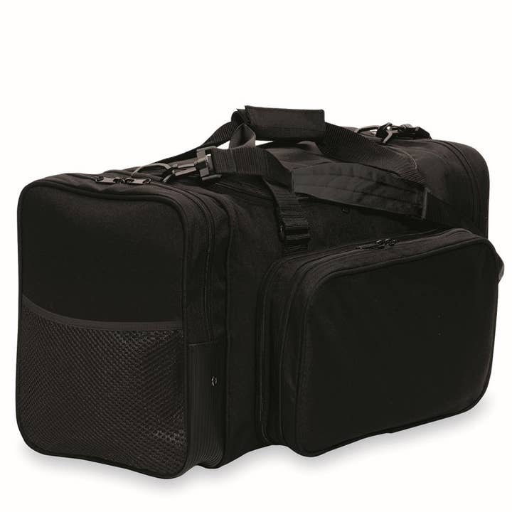 Team Bags Square Duffle-Black for wholesale by Sassi Designs