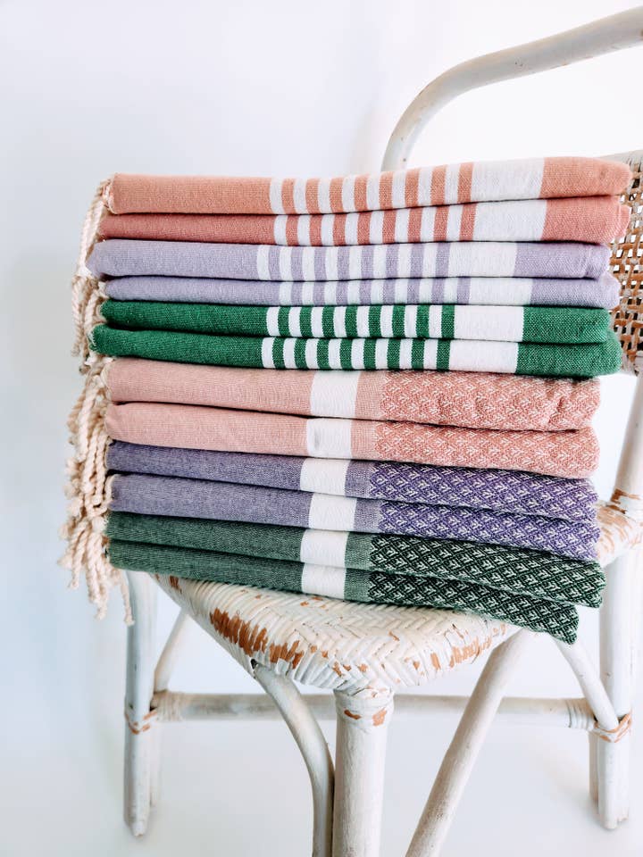 Strandlaken SET / Sarong/ 12 enkele maat - Bosroze voor wholesale door wonderfouta