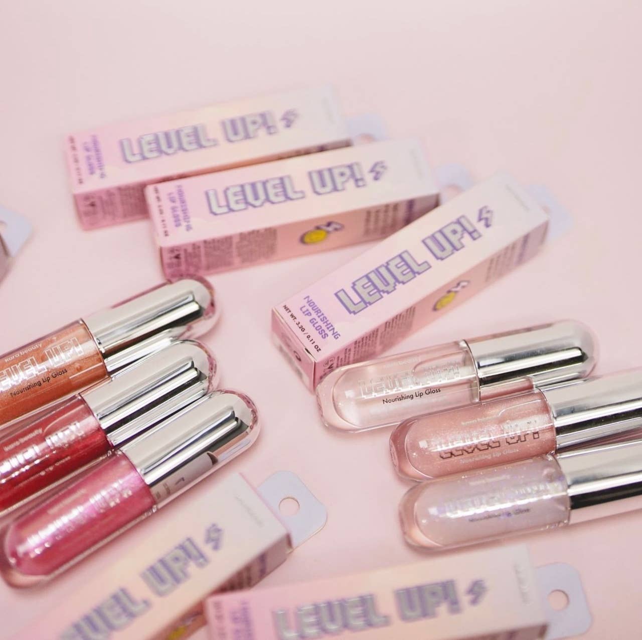 Kara Beauty - Venta al por mayor Brillos de labios - LEVEL UP! Brillo de Labios Nutritivo - Set para Exhibir3