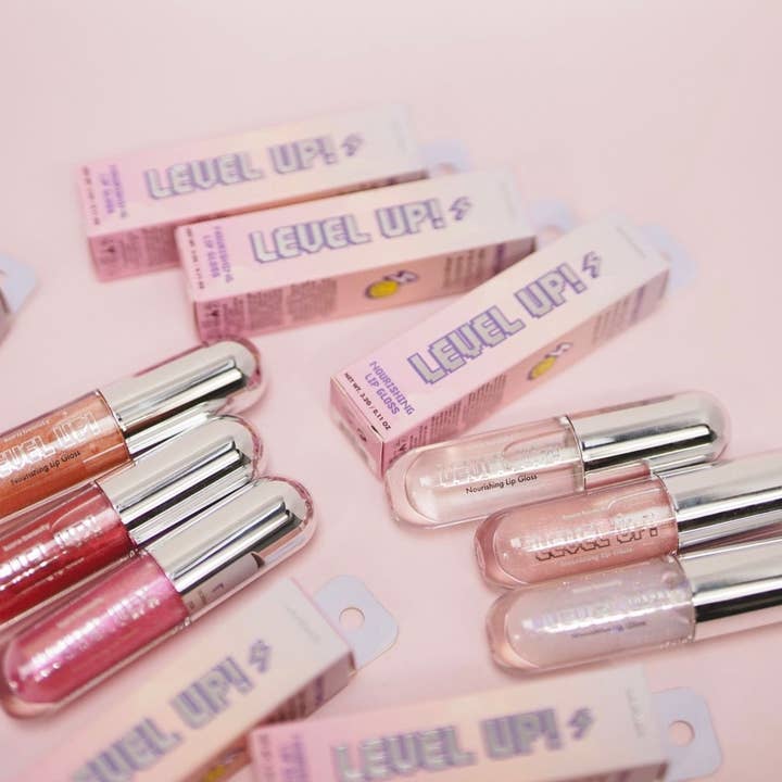 Kara Beauty - Wholesale Lip Gloss - LEVEL UP! Nourishing Lip Gloss - Display Set3