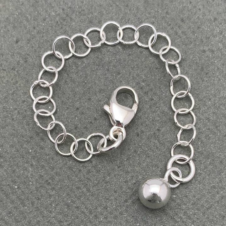 Extensor de colar de prata esterlina intercambiável. Fecho espaçador de colar em camadas por atacado de Sunlight Silver Jewelry