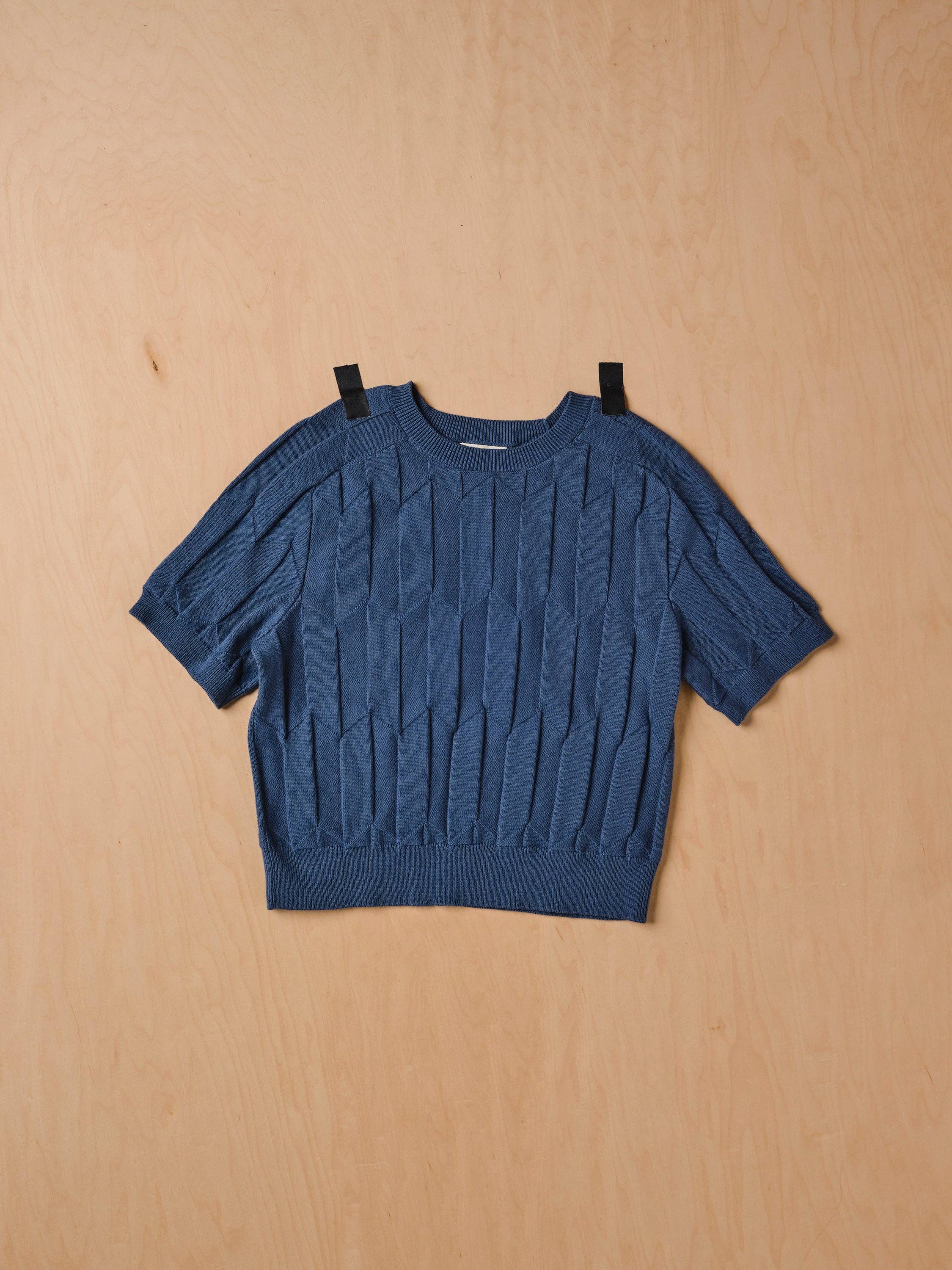 The Endery - Wholesale Knit Sweater - Women's - Chevron Ruben Tee - Delphinium6