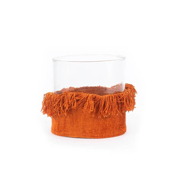 The Oh My Gee Candle Holder - Rust Velvet - XL for wholesale by Bazar Bizar Living