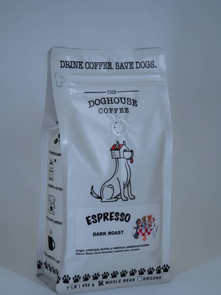 Doghouse Espresso for wholesale by The Doghouse Coffee