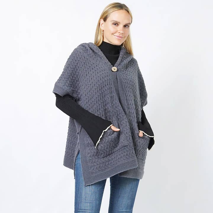 Sensibling Corp. - Wholesale Outerwear Vest - Women's - Textured Hoody Knit Vest3