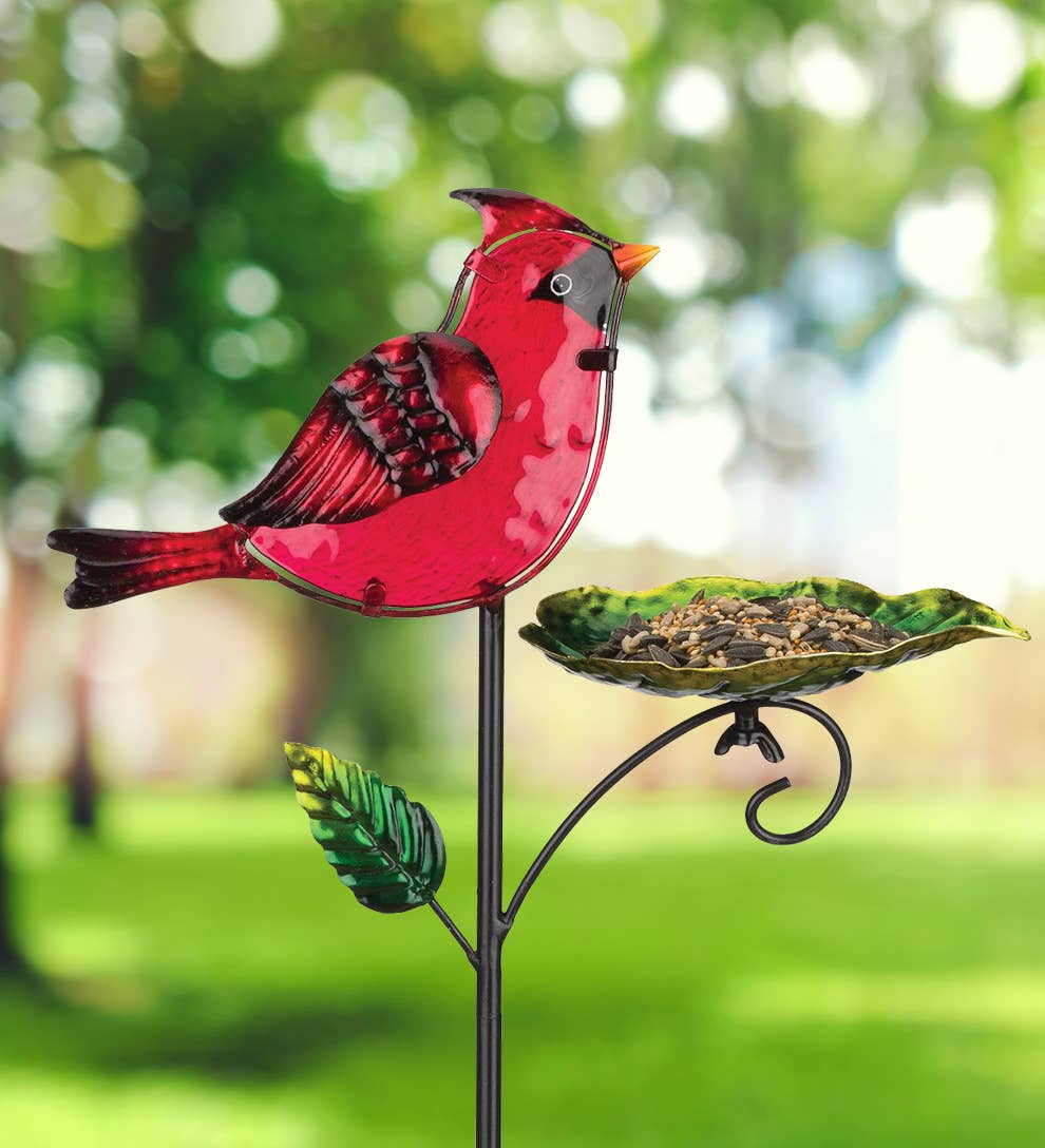 Regal Art & Gift - Wholesale Garden/Lawn Stake - Bird Feeder Stake - Cardinal3