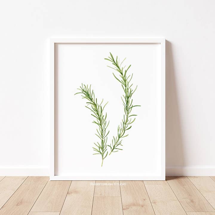 Rosemary - Stampa artistica per la vendita all'ingrosso da parte di Rabbitbrush Studio