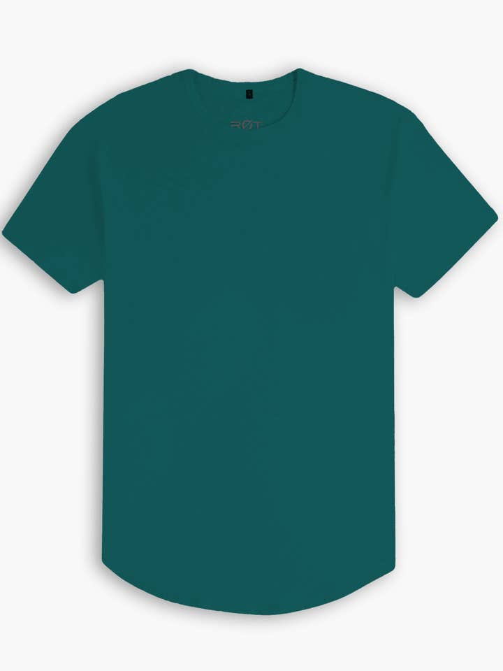 Zero-G Curved T-Shirt: Aqua for wholesale by Rule of Threads