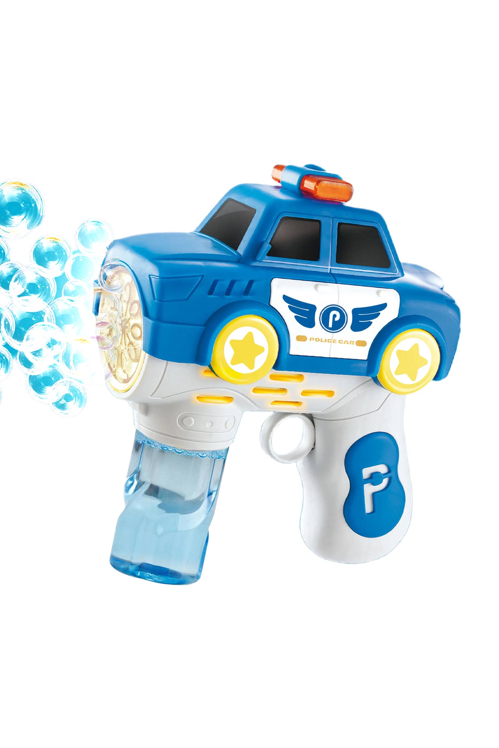 Cap Zone - Wholesale Bubble Wand - Kids - Police Car & Fire Engine LED Light-Up Bubble Gun1