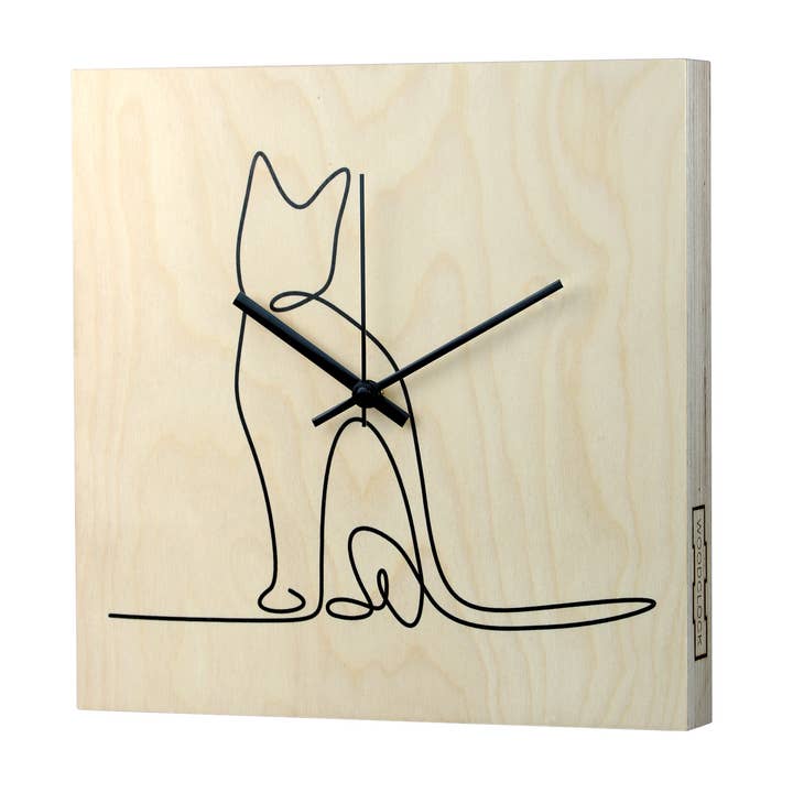 STAMPS - Wholesale Wall Clock - Woodclock Cat0
