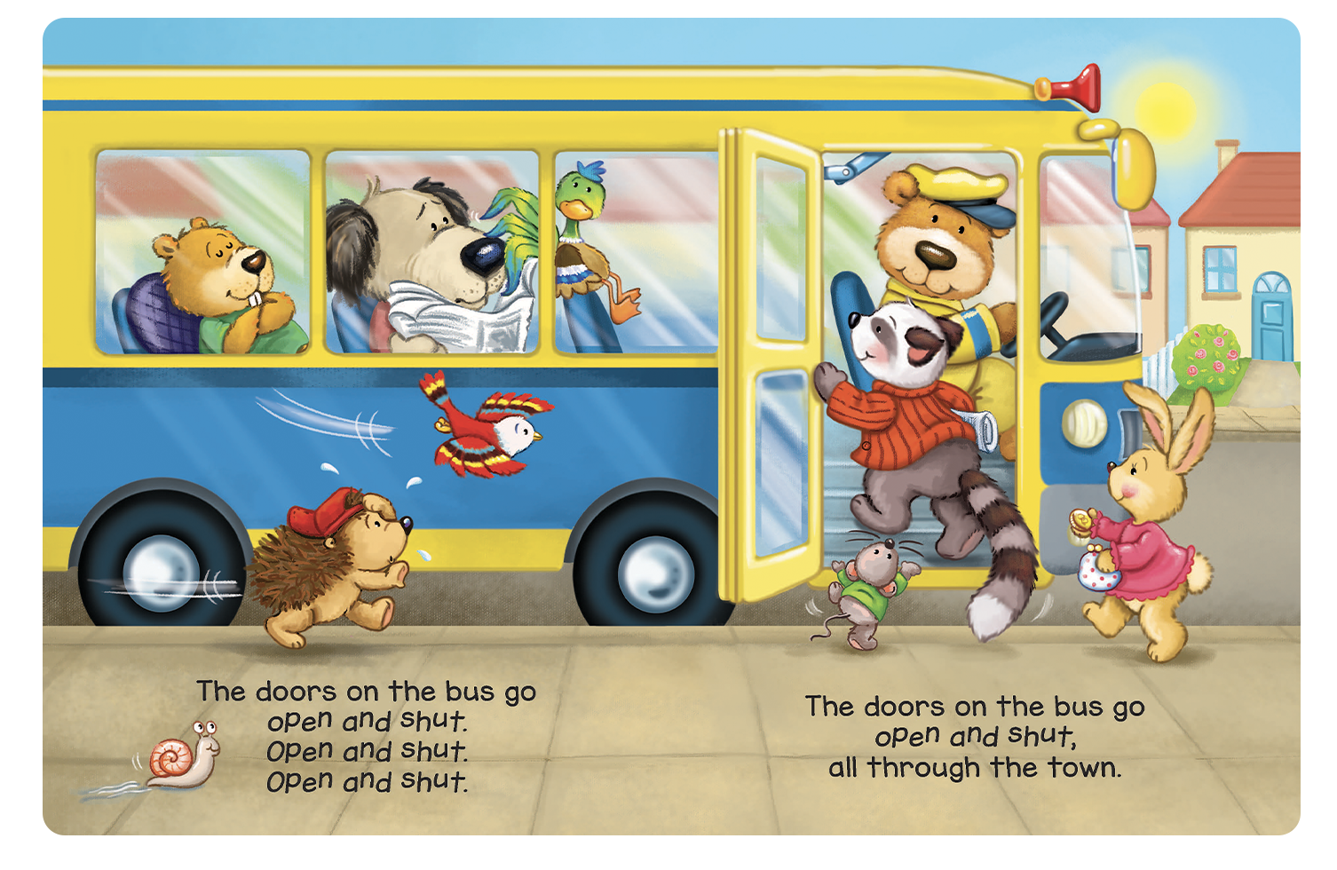 Little Hippo Books - Wholesale Preschool Book (3-5) - Wheels on the Bus- Children's Padded Board Book3
